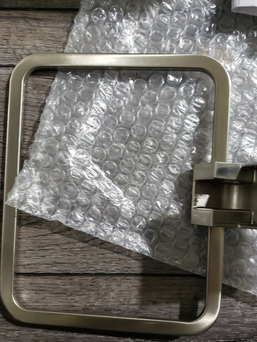Delta Hand Towel Holder, Square Stainless Steel Ring for Hanging Towels 77546-SS